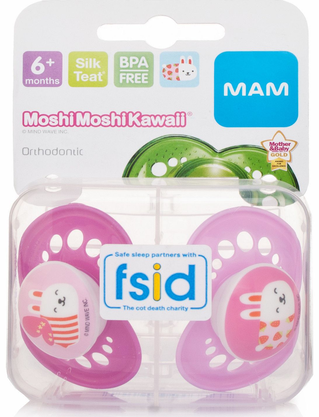 Mam Moshi Monster 6 month Soother Pink