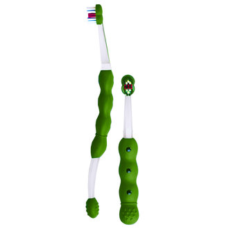 MAM Teach Me Toothbrush Set - Green