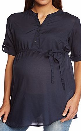 Mamalicious  Womens Maternity Shirt - Blue - 16