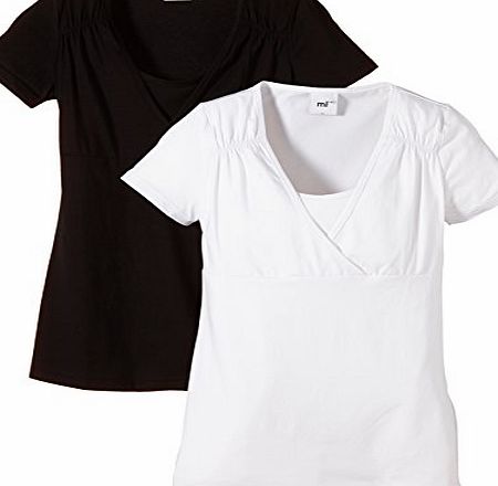 Mamalicious  Womens Short Sleeve Maternity T-Shirt - Black - 12