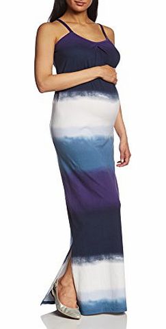 Mamalicious Womens Cella Strap Jersey Column Sleeveless Maternity Dress, Blue (Snow White), Size 10 (Manufacturer Size:Medium)