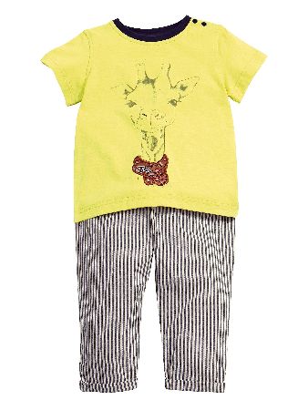 MAMAS AND PAPAS Mamas Papas Giraffe T Shirt Set