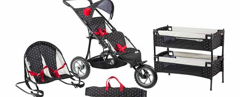 Mamas and Papas Twin Pushchair with Double