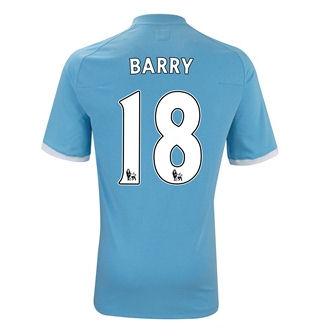 Umbro 2010-11 Manchester City Umbro Home Shirt (Barry