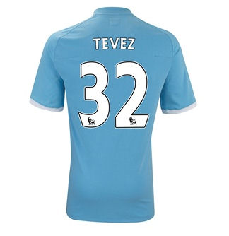 Man City Umbro 2010-11 Manchester City Umbro Home Shirt (Tevez