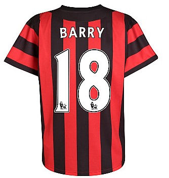 Man City Umbro 2011-12 Manchester City Umbro Away Shirt (Barry