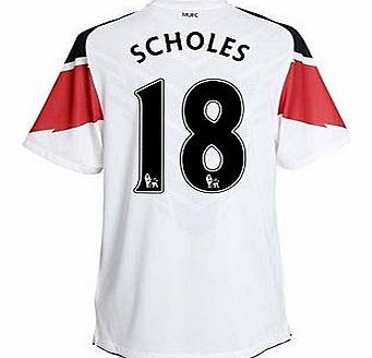 Man Utd Away Shirt Nike 2010-11 Man Utd Nike Away Shirt (Scholes 18) -