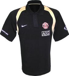 Man Utd Nike 07-08 Man Utd Polo shirt (black)