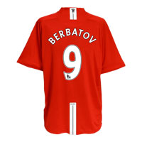 Nike 08-09 Man Utd home (Berbatov 9)