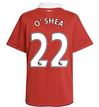 Man Utd Nike 2010-11 Man Utd Nike Home Shirt (O Shea 22)