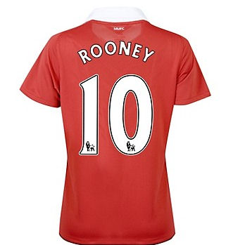 Man Utd Nike 2010-11 Man Utd Nike Womens Home Shirt (Rooney 10)