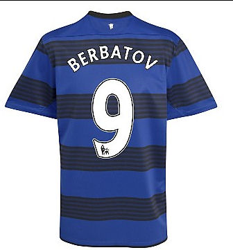 Nike 2011-12 Man Utd Nike Away Shirt (Berbatov 9)