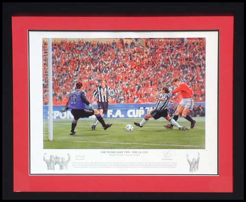 United and#8211; The Treble Part Two and#8211; Signed print