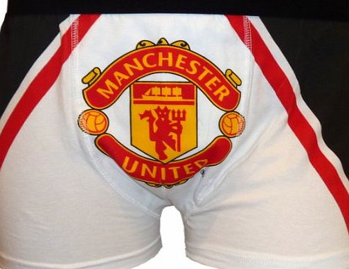 Manchester United F.C. Manchester United Mens Crest Boxer Shorts Large