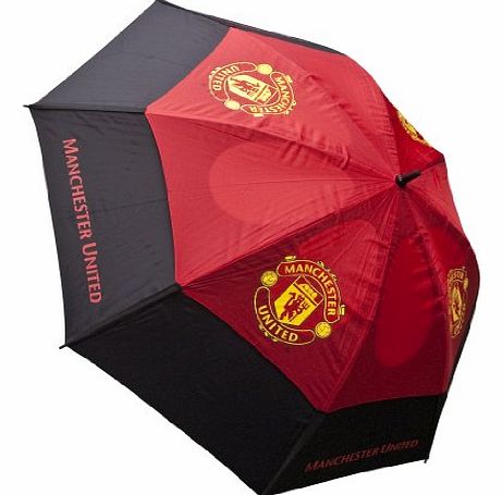 Manchester United F.C. Manchester United Tour Vent Golf Umbrella - Red/Black
