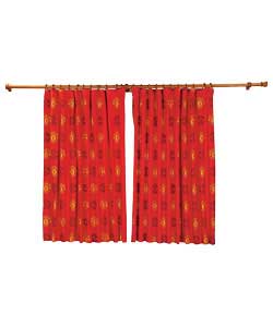 Manchester United FC Crest Pair of 66x54in Unlined Curtains