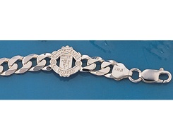 silver manchester united bracelet
