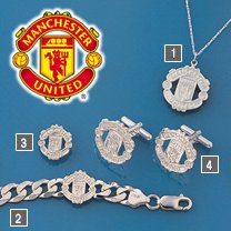 silver manchester united pendant