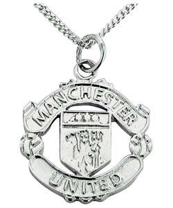 Manchester United Sterling Silver Official Crest Pendant