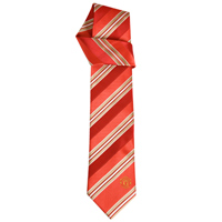 United Striped Tie - Red/Gold/White.