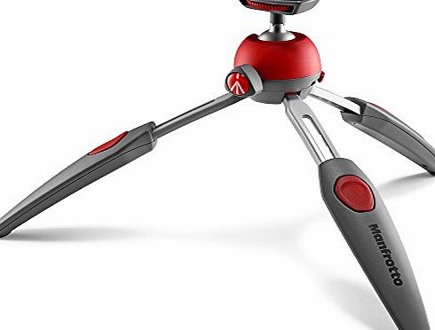 Manfrotto PIXI EVO 2-Section Mini Tripod - Red