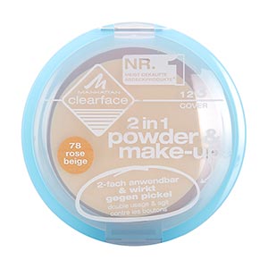 2 in 1 Powder and Make Up 9g - Rose