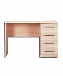 Maple Effect 4 Drawer Dressing Table