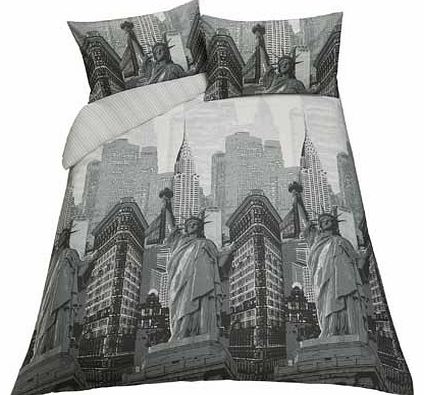 Manhattan Skyline Bedding Set - Double