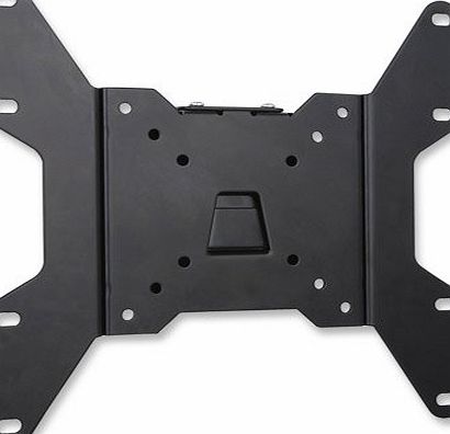 Manhattan Universal Flat-Panel TV Ultra Slim Wall Mount - Mounting kit ( wall mount ) - steel - black - screen size: 17`` - 37`` - mounting interface: 100 x 100 mm, 75 x 75 mm, 200 x 200 mm, 200 x 100 m
