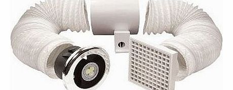 100mm LED Shower Light/ Extractor Fan