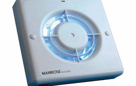 Manrose QF100T ``Quiet`` Extractor Fan with Timer for 4``/100mm duct