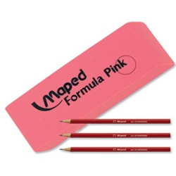 Formula Pink Eraser Dust Free Bevelled
