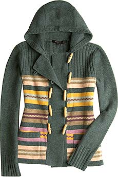 Amelia woolen hooded cardigan