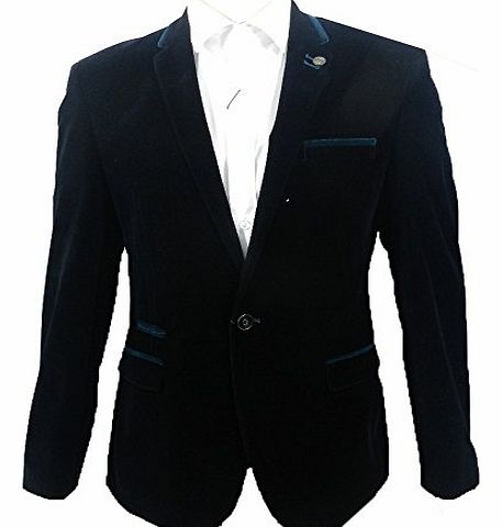 Marc Darcy Mens Velvet Blazer Marc Darcy Coat Dinner Suit Jacket Formal Designer Lined Navy or Wine