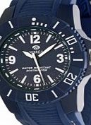 Marea Mens Sports Navy Silicone Strap Watch