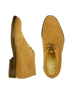 Mariano Campanile Camel Suede Italian Ankle Boots