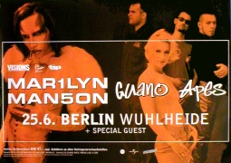MARILYN MANSON Live Berlin Music Poster