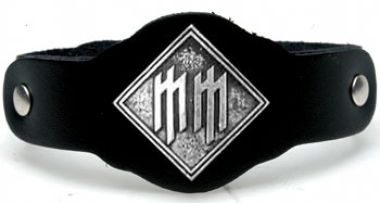 Marilyn Manson MM Logo wristband