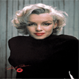 Marilyn Monroe Black Poster