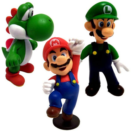 Mario Nintendo Super Mario Mini Figures - Mario Luigi