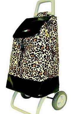 NEW FROM MARKETEER ``FUNKY FASION`` LEOPARD PRINT SHOPPING TROLLEY