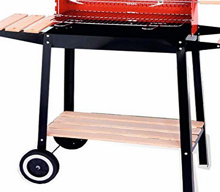 Marko Outdoor Large Rectangular BBQ Open Top Charcoal Barbecue Cooking Outdoor Party Grill