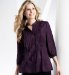3/4 Sleeve Front Frill Pleated Blouse