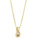 9CT Gold Diamond Doughnut Pendant Necklace