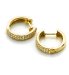 9CT Gold Diamond Hoop Earrings