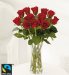 Fairtrade Dozen Red Rose Bouquet
