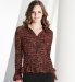 Marks and Spencer Faux Crocodile Print Pleated Blouse