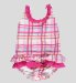 Gingham Frill Trim Swimsuit with Inbuilt Nappy