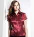 Marks and Spencer Satin Short Sleeve Pintuck Blouse