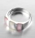 Marks and Spencer Sterling Silver Mother of Pearl Stripe Ring
